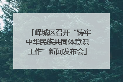 峄城区召开“铸牢中华民族共同体意识工作”新闻发布会