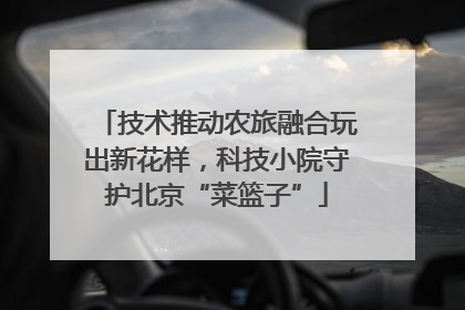 技术推动农旅融合玩出新花样，科技小院守护北京“菜篮子”