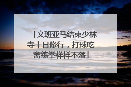 文班亚马结束少林寺十日修行，打球吃斋练拳样样不落
