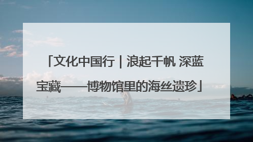 文化中国行｜浪起千帆 深蓝宝藏——博物馆里的海丝遗珍