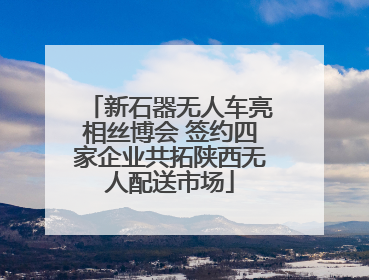 新石器无人车亮相丝博会 签约四家企业共拓陕西无人配送市场