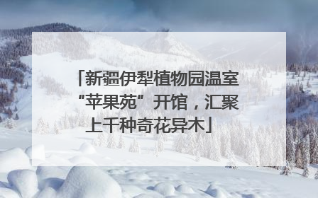 新疆伊犁植物园温室“苹果苑”开馆，汇聚上千种奇花异木