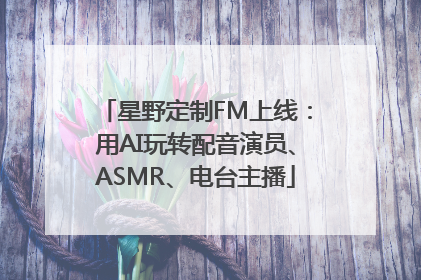 星野定制FM上线：用AI玩转配音演员、ASMR、电台主播