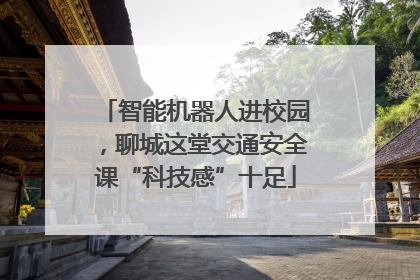 智能机器人进校园，聊城这堂交通安全课“科技感”十足