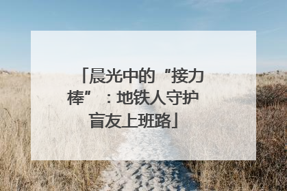 晨光中的“接力棒”：地铁人守护盲友上班路