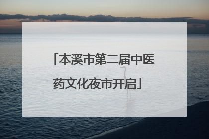 本溪市第二届中医药文化夜市开启