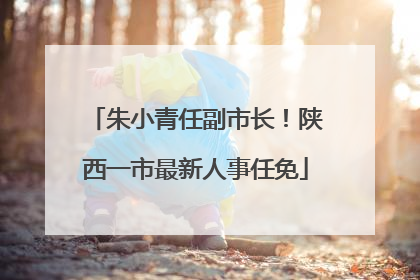 朱小青任副市长！陕西一市最新人事任免