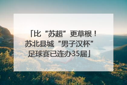 比“苏超”更草根！苏北县城“男子汉杯”足球赛已连办35届