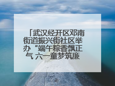 武汉经开区邓南街道振兴街社区举办“端午粽香飘正气 六一童梦筑廉心” 主题活动