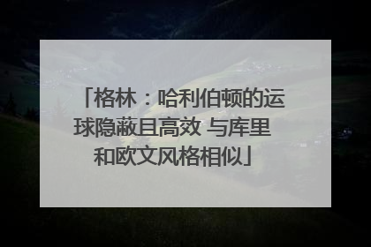 格林：哈利伯顿的运球隐蔽且高效 与库里和欧文风格相似