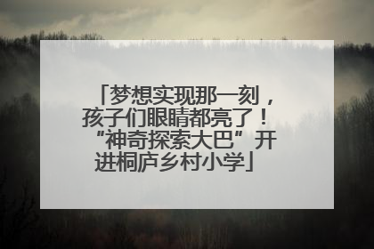 梦想实现那一刻，孩子们眼睛都亮了！“神奇探索大巴”开进桐庐乡村小学