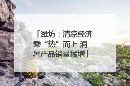 潍坊：清凉经济乘“热”而上 消暑产品销量猛增
