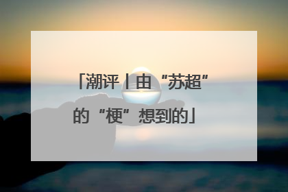 潮评丨由“苏超”的“梗”想到的