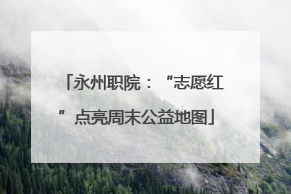 永州职院：“志愿红”点亮周末公益地图