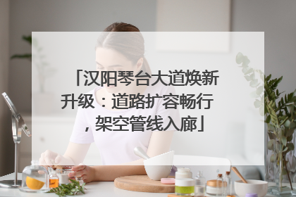 汉阳琴台大道焕新升级：道路扩容畅行，架空管线入廊