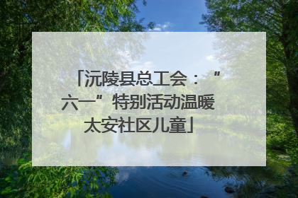 沅陵县总工会：“六一”特别活动温暖太安社区儿童