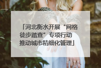 河北衡水开展“网格徒步踏查”专项行动 推动城市精细化管理