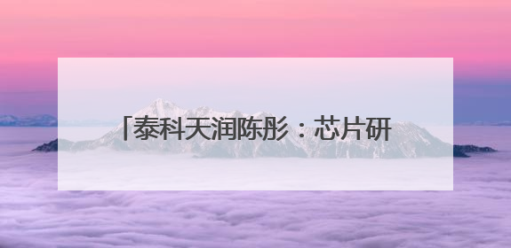 泰科天润陈彤：芯片研发是一场比拼耐力的马拉松｜湘商，向上⑤