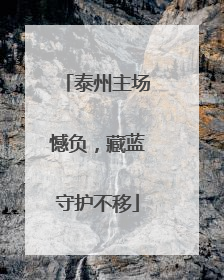 泰州主场憾负，藏蓝守护不移