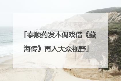 泰顺药发木偶戏借《藏海传》再入大众视野