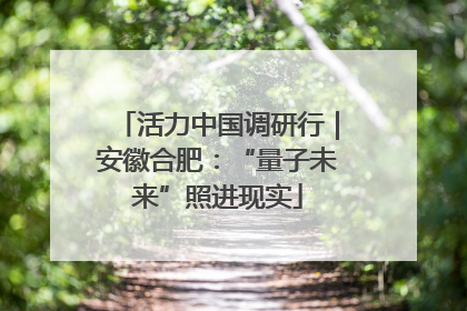 活力中国调研行｜安徽合肥：“量子未来”照进现实
