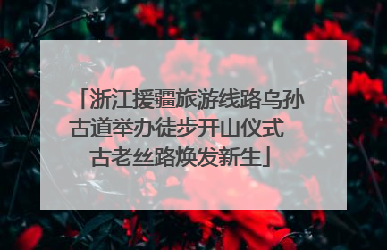 浙江援疆旅游线路乌孙古道举办徒步开山仪式 古老丝路焕发新生