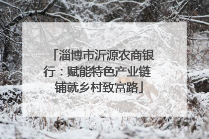 淄博市沂源农商银行：赋能特色产业链 铺就乡村致富路