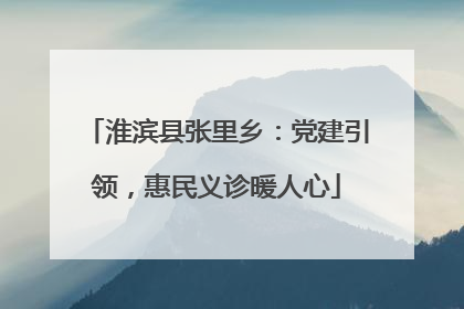 淮滨县张里乡：党建引领，惠民义诊暖人心