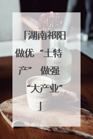 湖南祁阳做优“土特产” 做强“大产业”