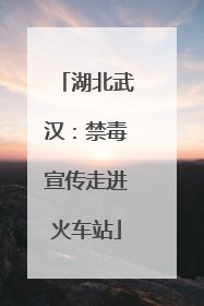 湖北武汉：禁毒宣传走进火车站