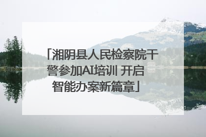 湘阴县人民检察院干警参加AI培训 开启智能办案新篇章