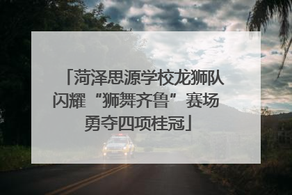 菏泽思源学校龙狮队闪耀“狮舞齐鲁”赛场 勇夺四项桂冠