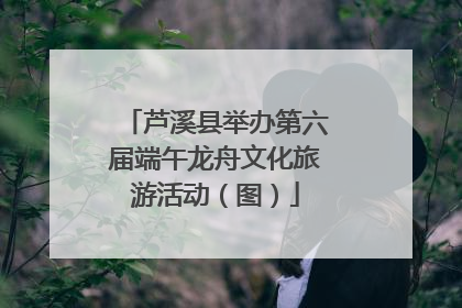 芦溪县举办第六届端午龙舟文化旅游活动（图）