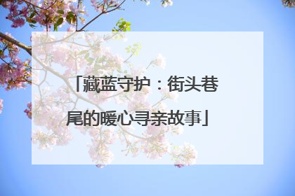 藏蓝守护：街头巷尾的暖心寻亲故事