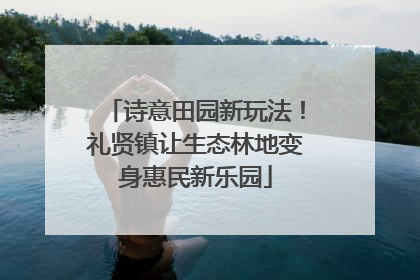 诗意田园新玩法！礼贤镇让生态林地变身惠民新乐园
