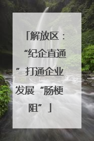 解放区：“纪企直通”打通企业发展“肠梗阻”