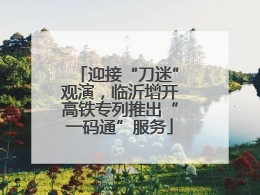 迎接“刀迷”观演，临沂增开高铁专列推出“一码通”服务