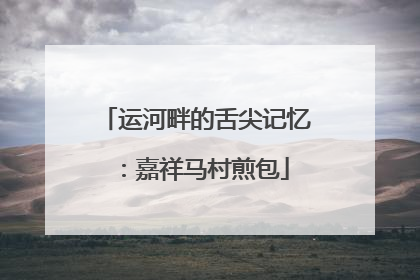 运河畔的舌尖记忆：嘉祥马村煎包