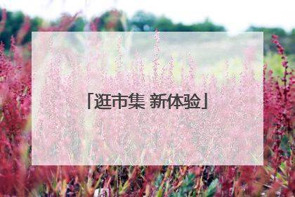 逛市集 新体验