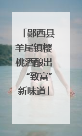 郧西县羊尾镇樱桃酒酿出“致富”新味道