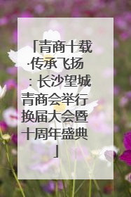 青商十载·传承飞扬：长沙望城青商会举行换届大会暨十周年盛典