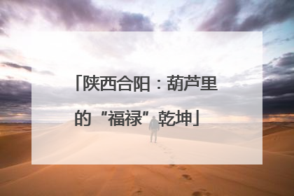 陕西合阳：葫芦里的“福禄”乾坤