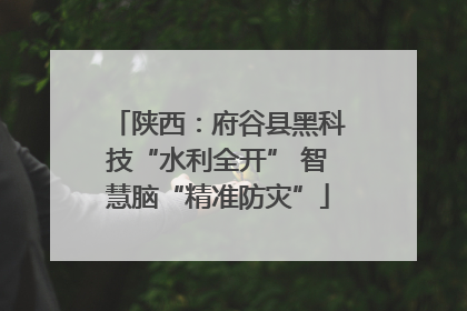 陕西：府谷县黑科技“水利全开” 智慧脑“精准防灾”