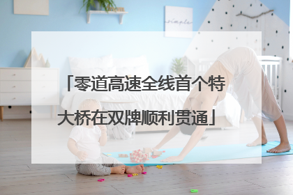 零道高速全线首个特大桥在双牌顺利贯通