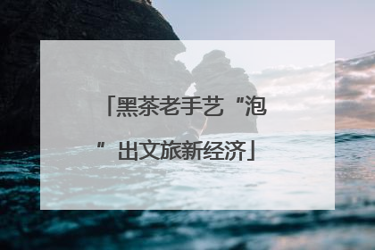 黑茶老手艺“泡”出文旅新经济