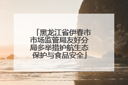 黑龙江省伊春市市场监管局友好分局多举措护航生态保护与食品安全