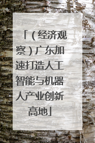 （经济观察）广东加速打造人工智能与机器人产业创新高地