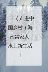 （走进中国乡村）海南疍家人 水上新生活