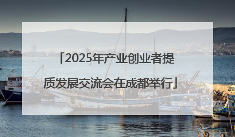 2025年产业创业者提质发展交流会在成都举行