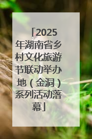 2025年湖南省乡村文化旅游节联动举办地（金洞）系列活动落幕